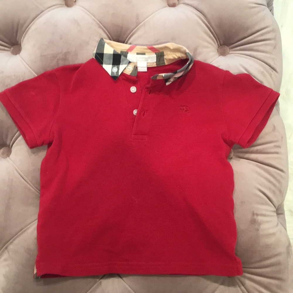 Burberry toddler boy collared shirt